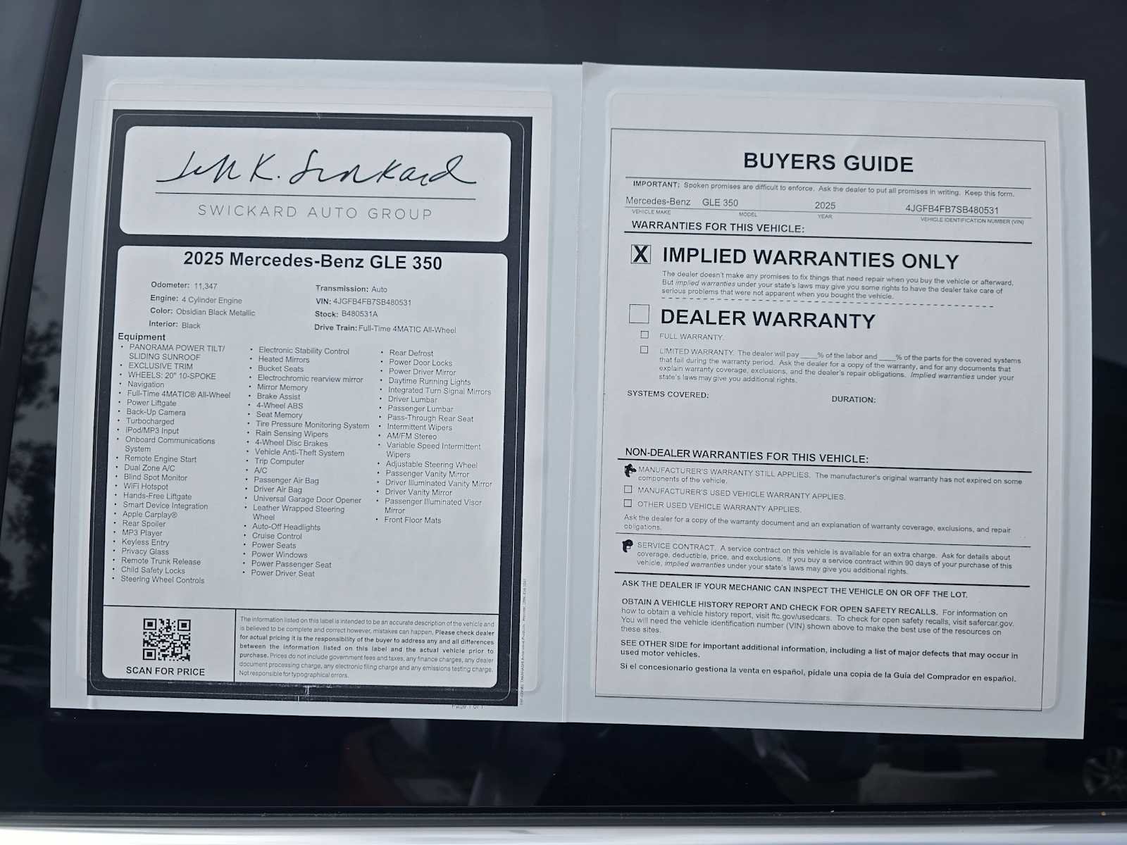 Certified 2025 Mercedes-Benz GLE 350 4MATIC image 19