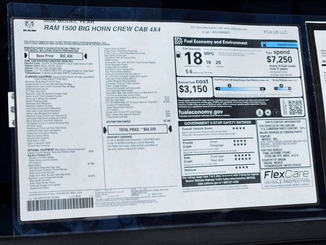 New 2026 RAM 1500 Big Horn AWD/4WD image 16