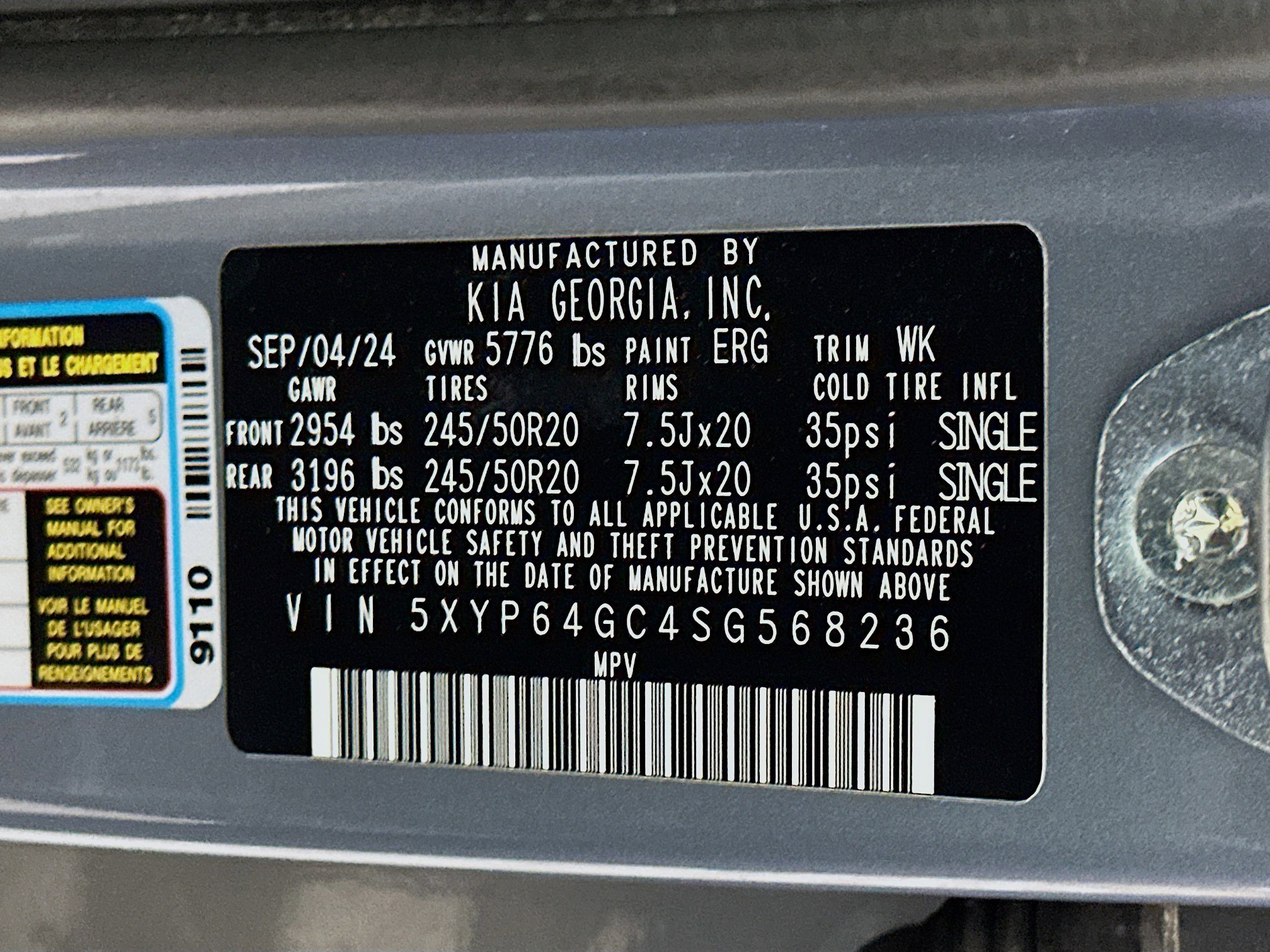 Used 2025 Kia Telluride S FWD image 12