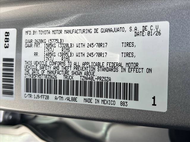 New 2026 Toyota Tacoma SR5 image 19