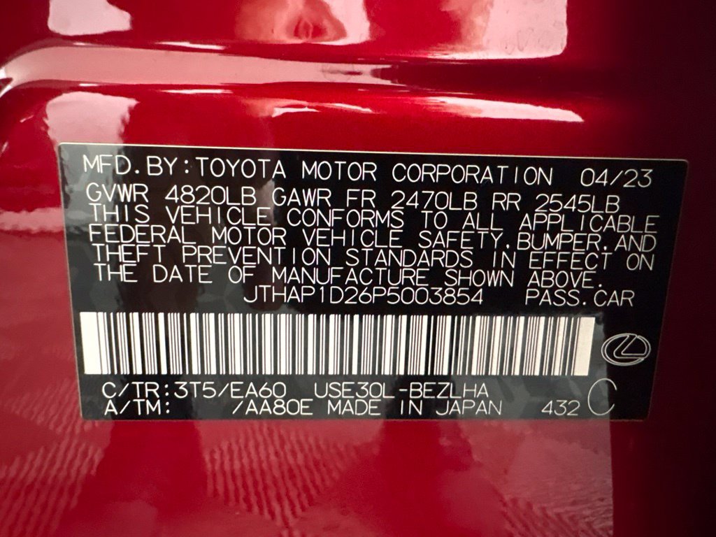 Used 2023 Lexus IS 500 w/ Accessory Package RWD image 33