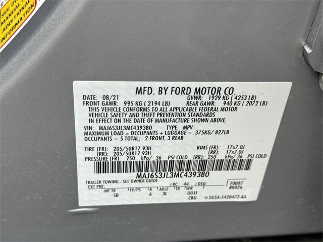 Used 2021 Ford EcoSport SES image 33