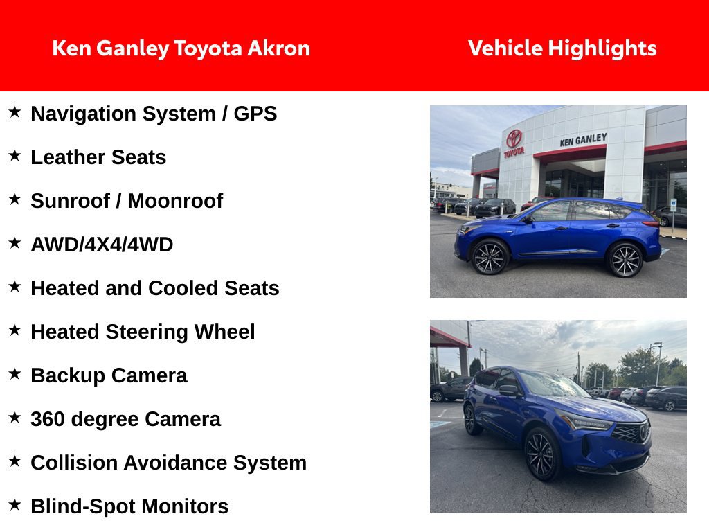 Used 2025 Acura RDX w/ Advance Package AWD/4WD image 2