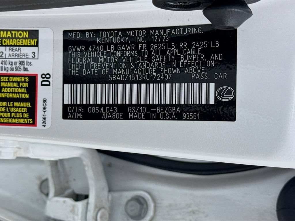 Used 2024 Lexus ES 350 w/ Premium Package FWD image 34