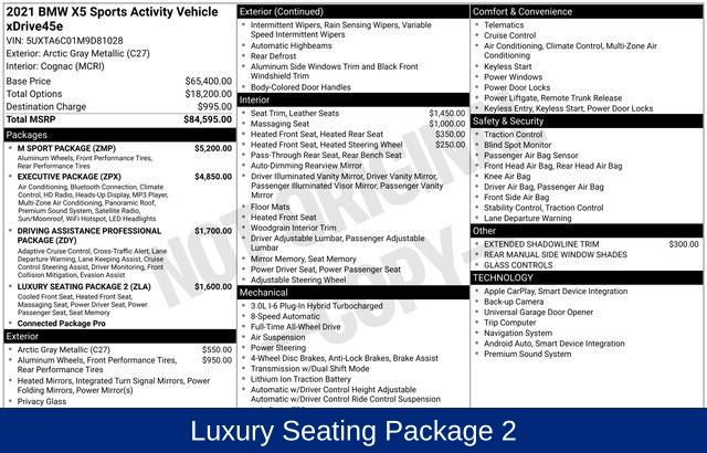 Used 2021 BMW X5 xDrive45e w/ M Sport Package image 5