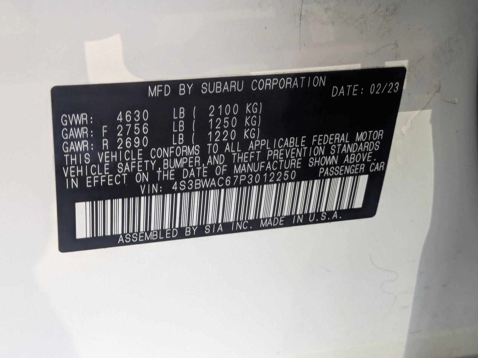 Used 2023 Subaru Legacy Premium AWD/4WD image 30