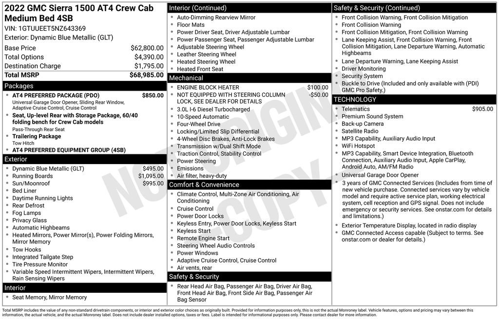 Used 2022 GMC Sierra 1500 AT4 w/ AT4 Preferred Package AWD/4WD image 27