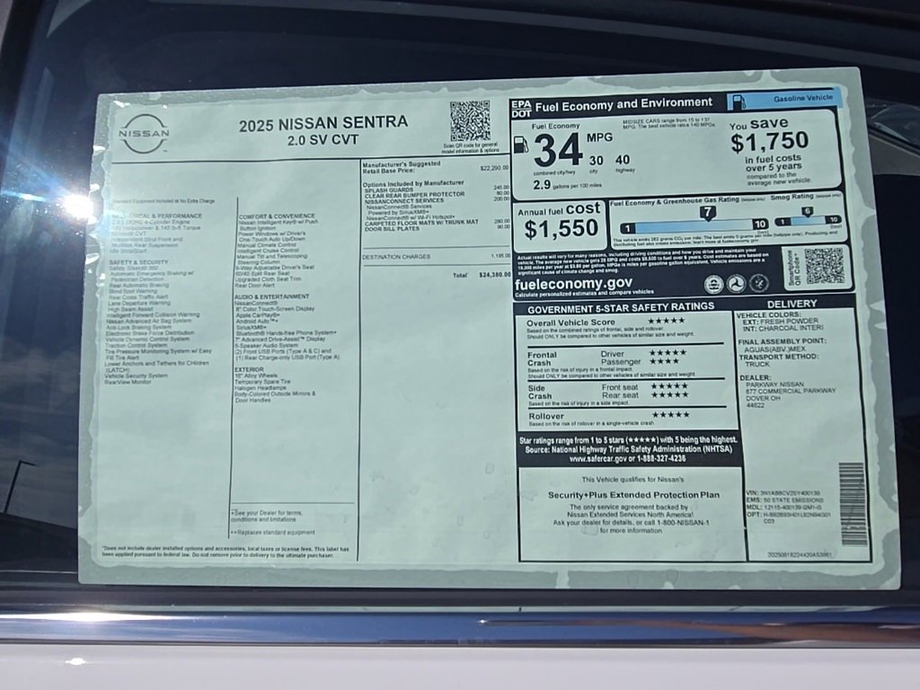 New 2025 Nissan Sentra SV image 31