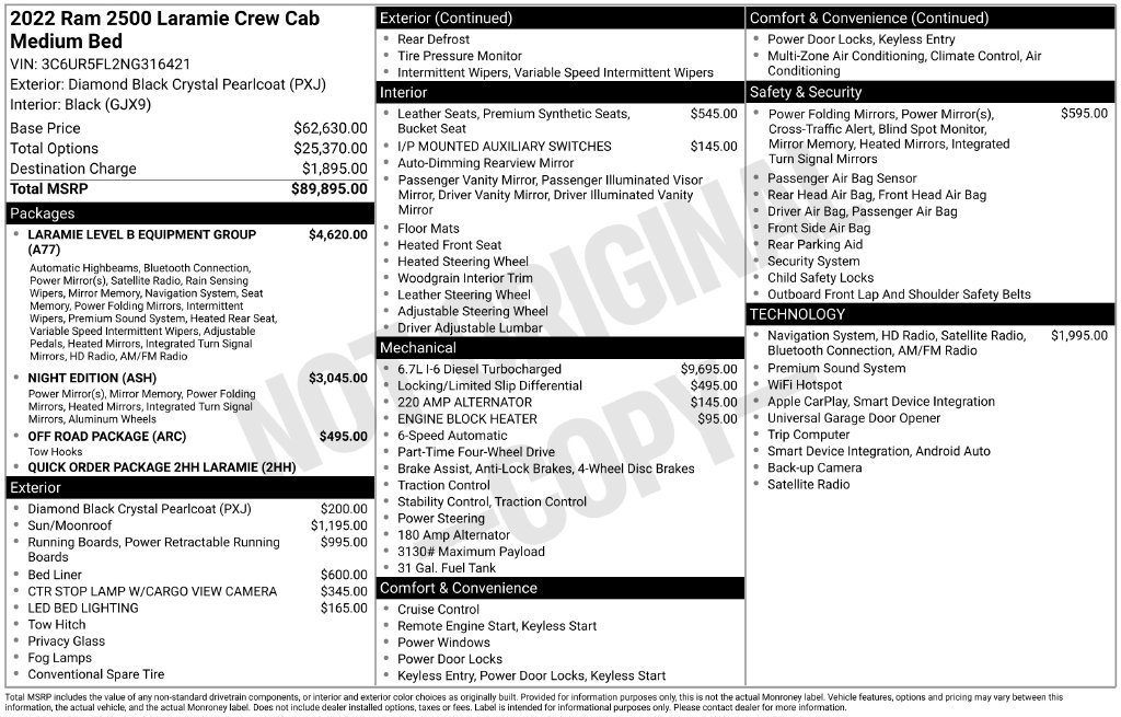 Used 2022 RAM 2500 Laramie AWD/4WD image 6