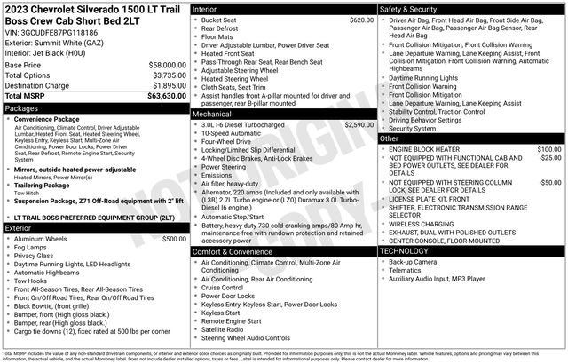 Used 2023 Chevrolet Silverado 1500 LT Trail Boss AWD/4WD image 12