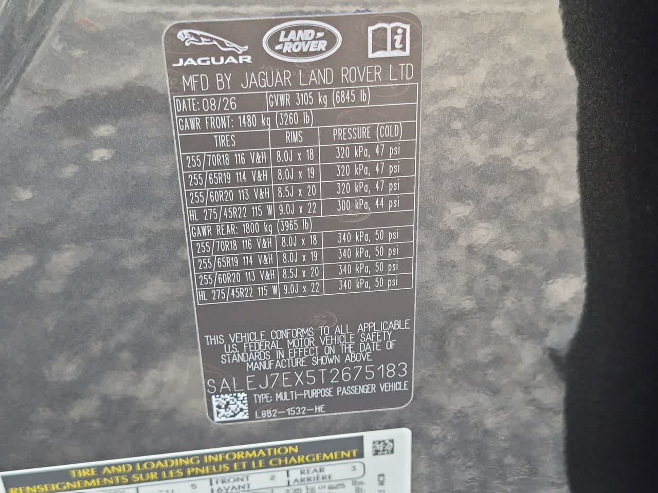 New 2026 Land Rover Defender 110 S AWD/4WD image 38