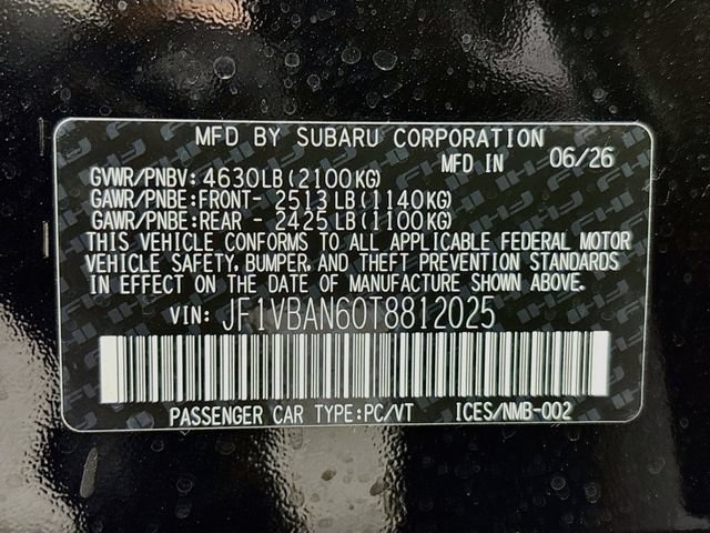 New 2026 Subaru WRX Limited AWD/4WD image 32