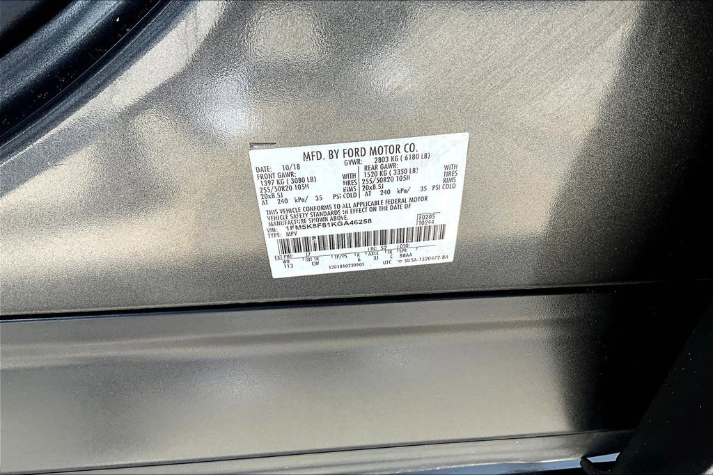 Used 2019 Ford Explorer Limited w/ Ford Safe & Smart Package image 42