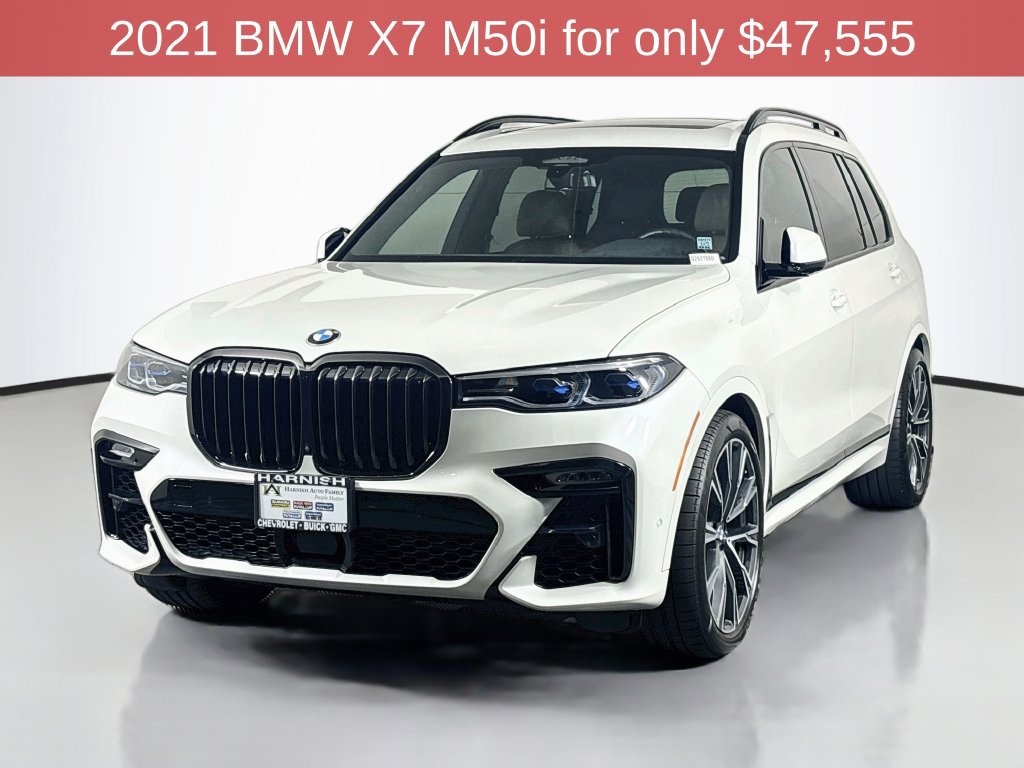 Used 2021 BMW X7 M50i w/ Dynamic Handling Package AWD/4WD image 3
