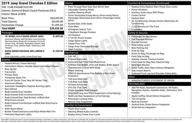 Used 2019 Jeep Grand Cherokee Laredo w/ 18" Wheel & 8.4" Radio Group image 34