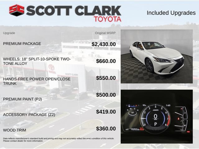 Used 2025 Lexus ES 350 w/ Premium Package FWD image 8