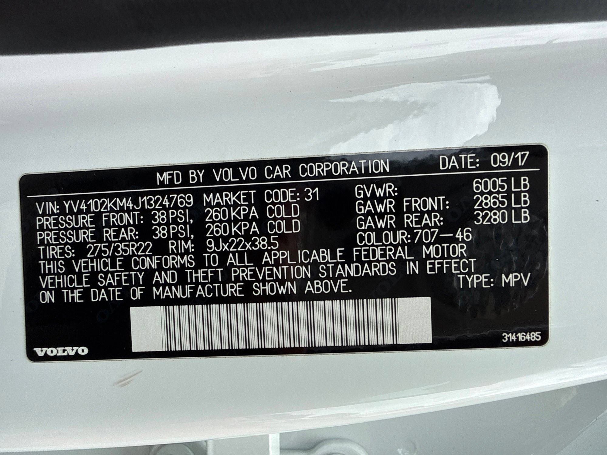 Used 2018 Volvo XC90 T5 R-Design w/ Convenience Package FWD image 25