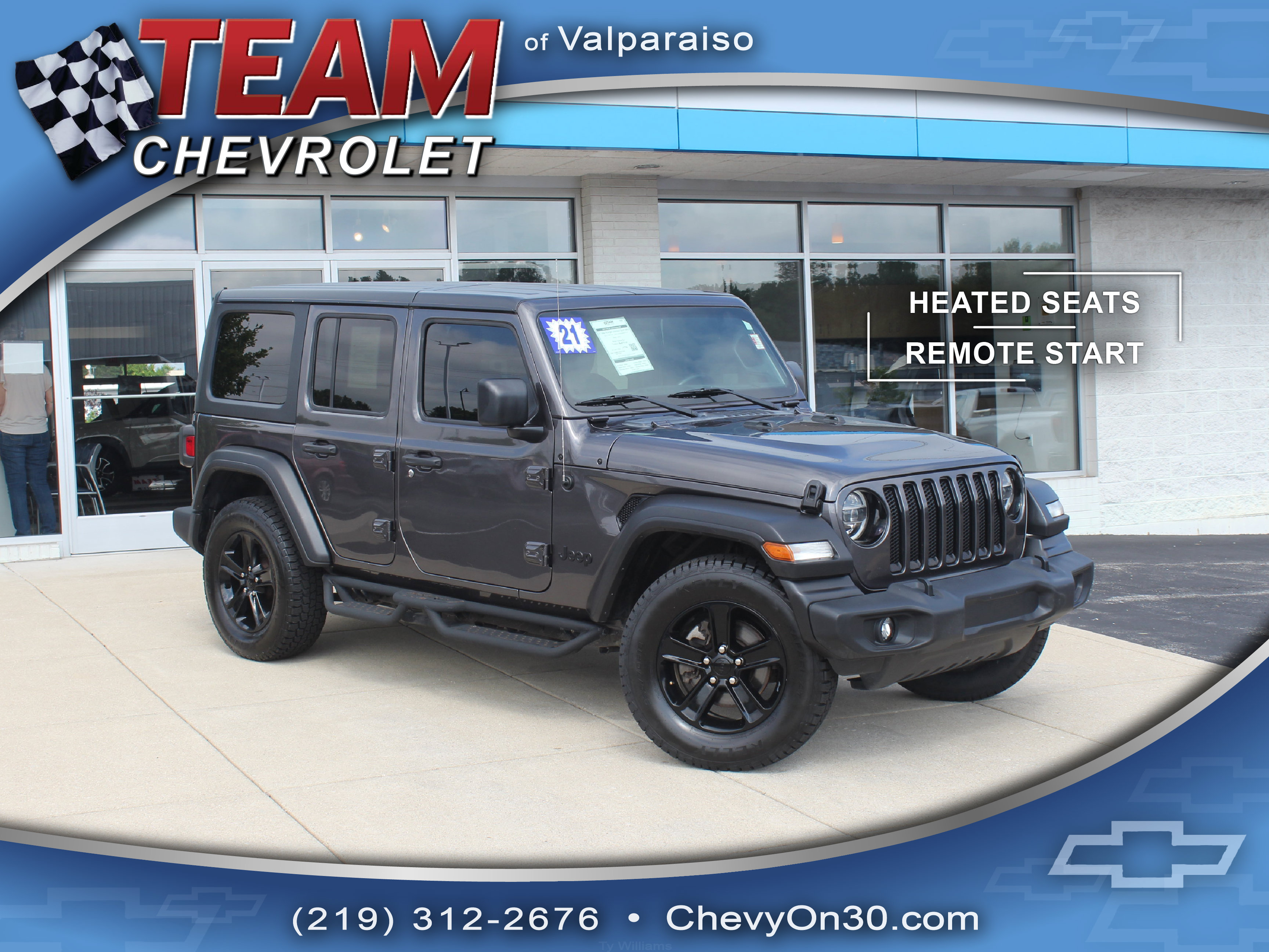 Used 2021 Jeep Wrangler Unlimited Sport AWD/4WD image 1