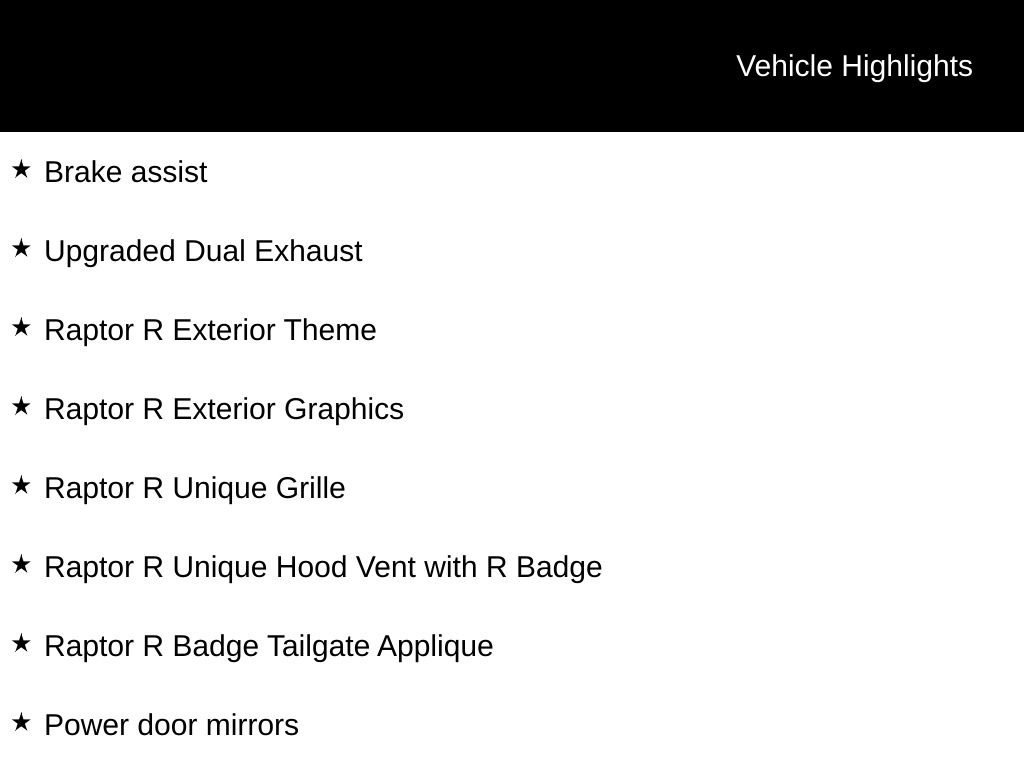 Certified 2026 Ford F150 Raptor w/ Equipment Group 803A Raptor R AWD/4WD image 8