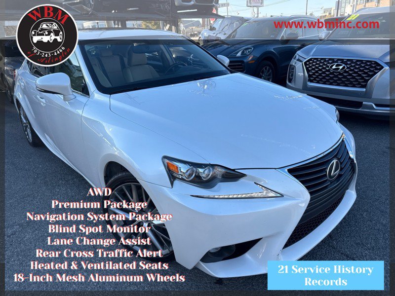Used 2016 Lexus IS 300 AWD w/ Navigation System Package