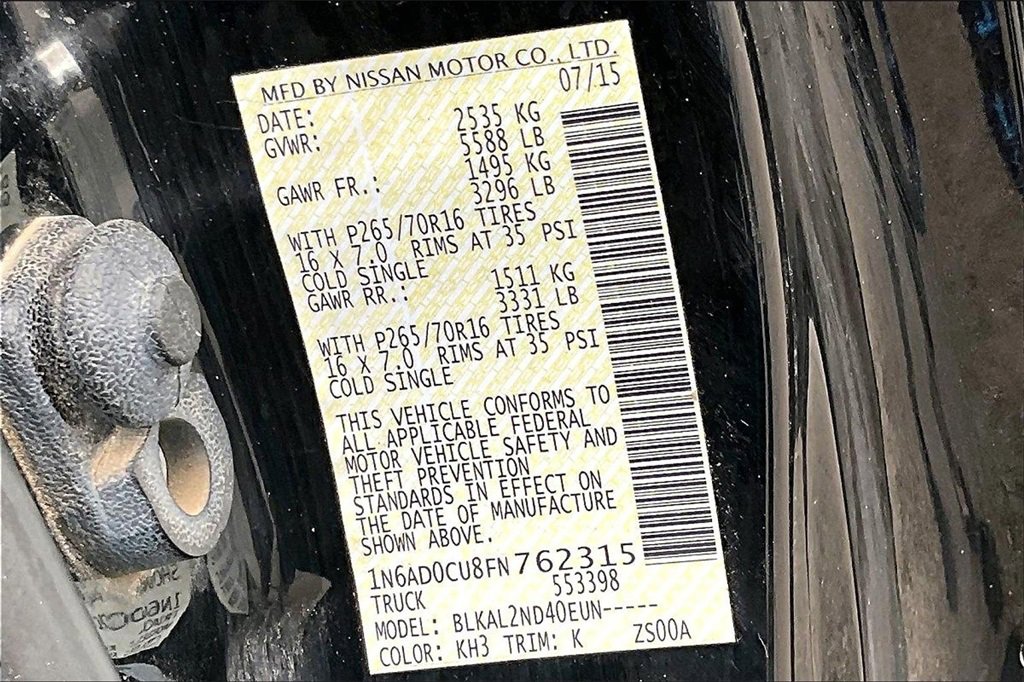 Used 2015 Nissan Frontier SV image 29