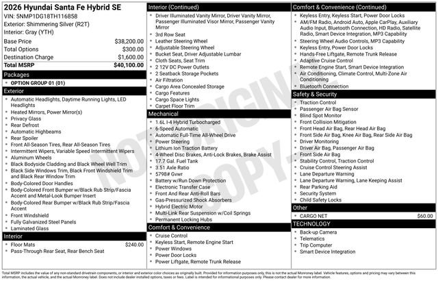 New 2026 Hyundai Santa Fe SE AWD/4WD image 25