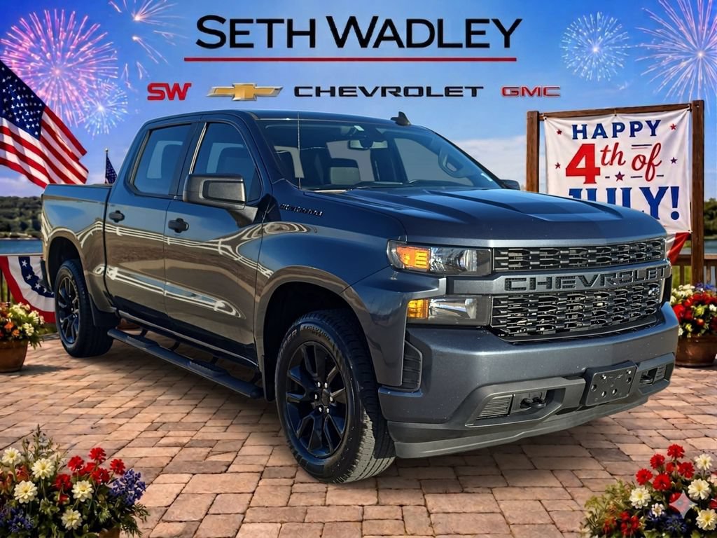 Used 2021 Chevrolet Silverado 1500 Custom w/ LPO, Dark Essentials Package RWD image 1