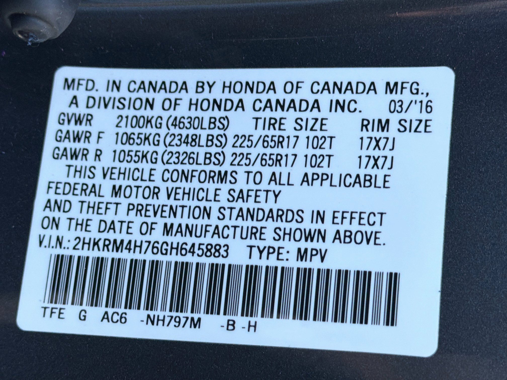 Used 2016 Honda CR-V EX-L image 12
