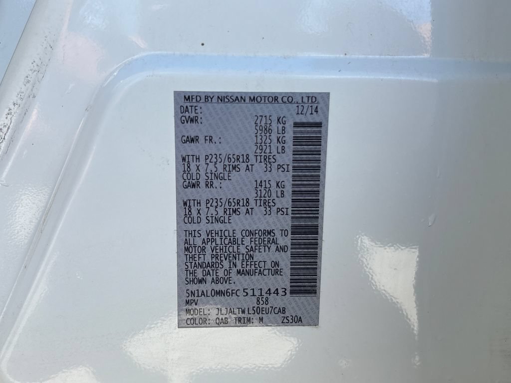 Used 2015 INFINITI QX60 FWD w/ Premium Plus Package image 30