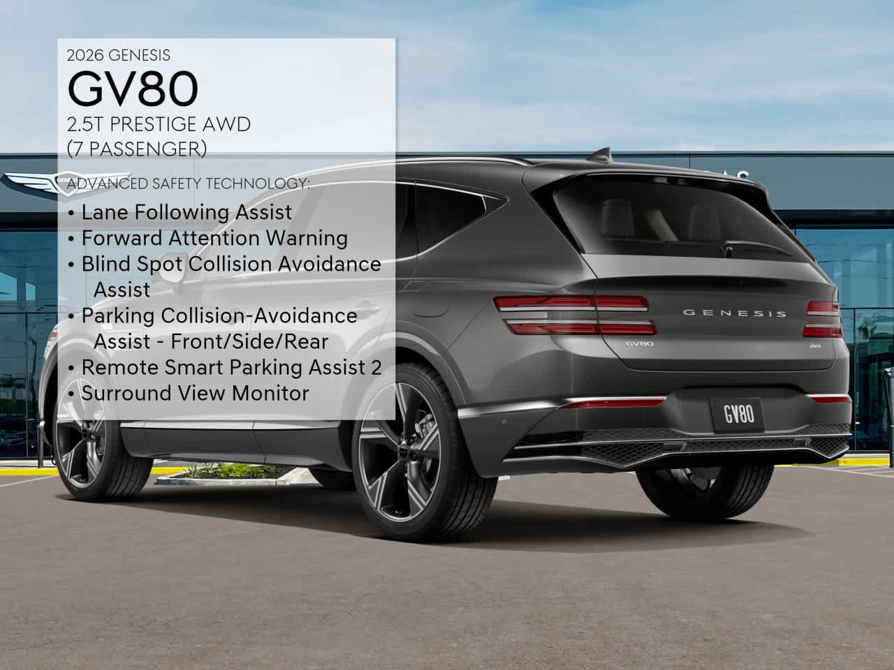 New 2026 Genesis GV80 2.5T Prestige AWD/4WD image 7