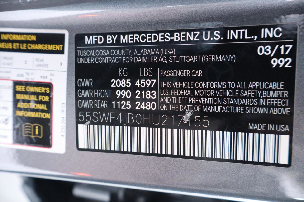 Used 2017 Mercedes-Benz C 300 Sedan w/ Premium 1 Package image 46