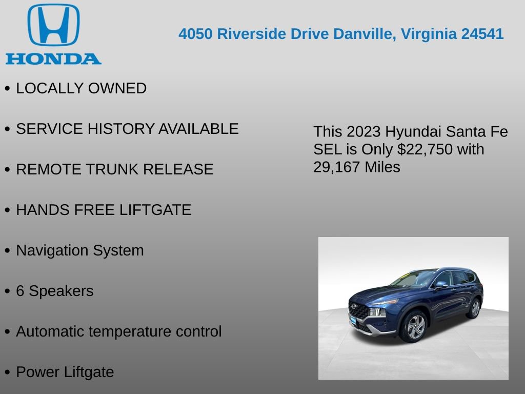 Used 2023 Hyundai Santa Fe SEL w/ Cargo Package FWD image 17