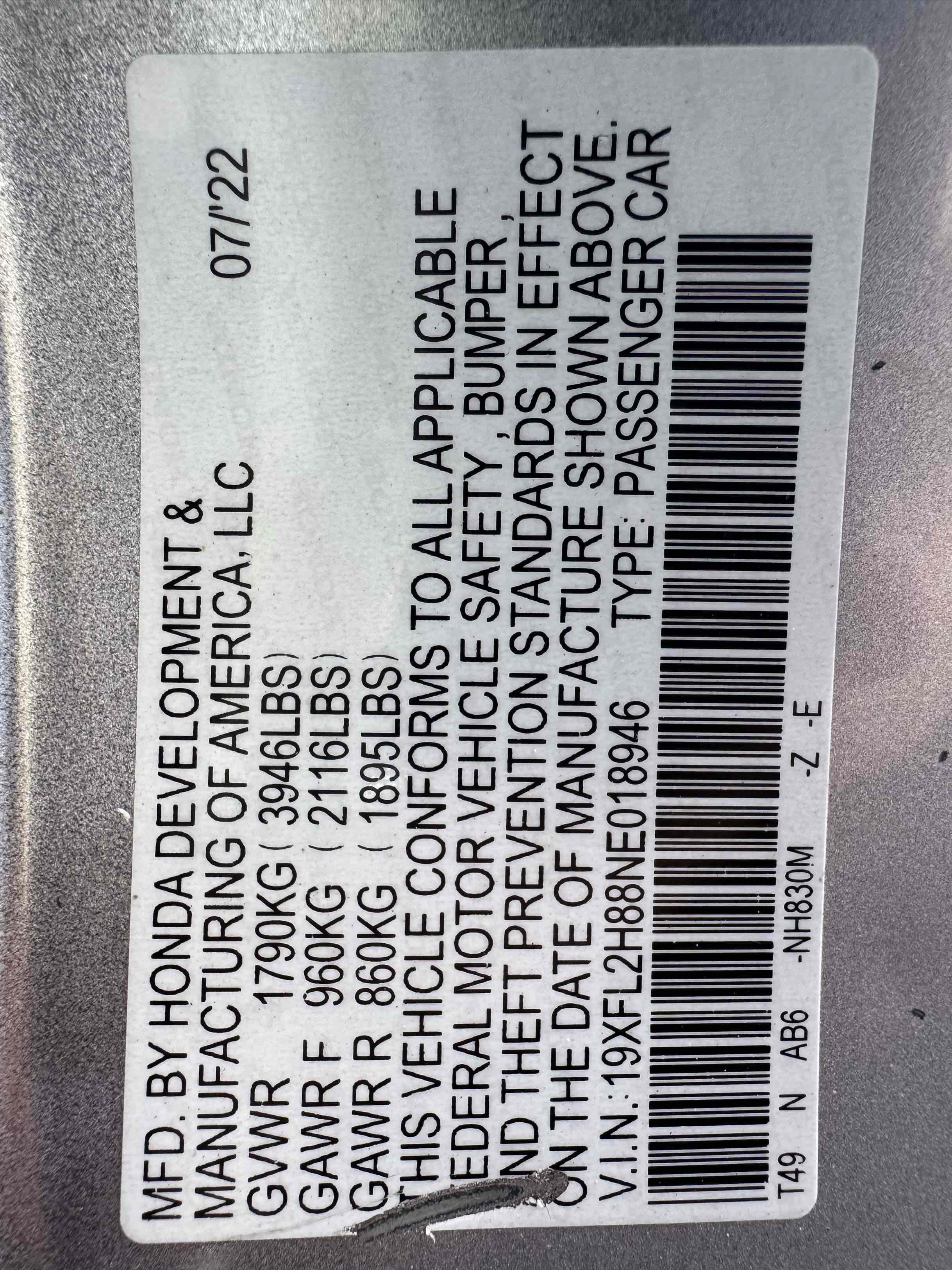 Used 2022 Honda Civic Sport image 19