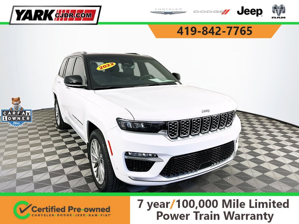 Certified 2022 Jeep Grand Cherokee Summit w/ Adv Protech Group IV