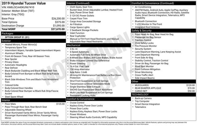 Used 2019 Hyundai Tucson Value AWD/4WD image 30