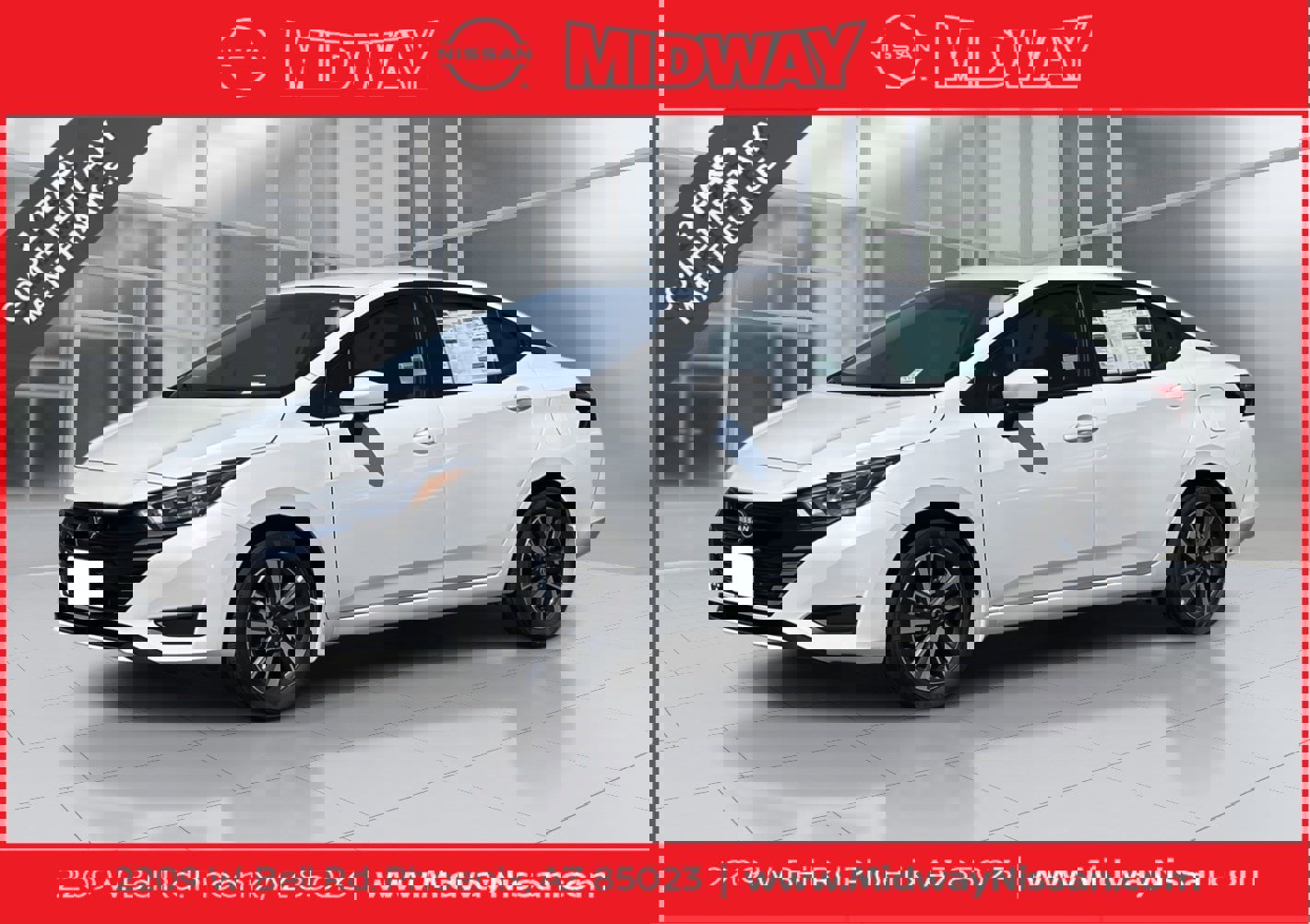 New 2025 Nissan Versa SV w/ Trunk Package