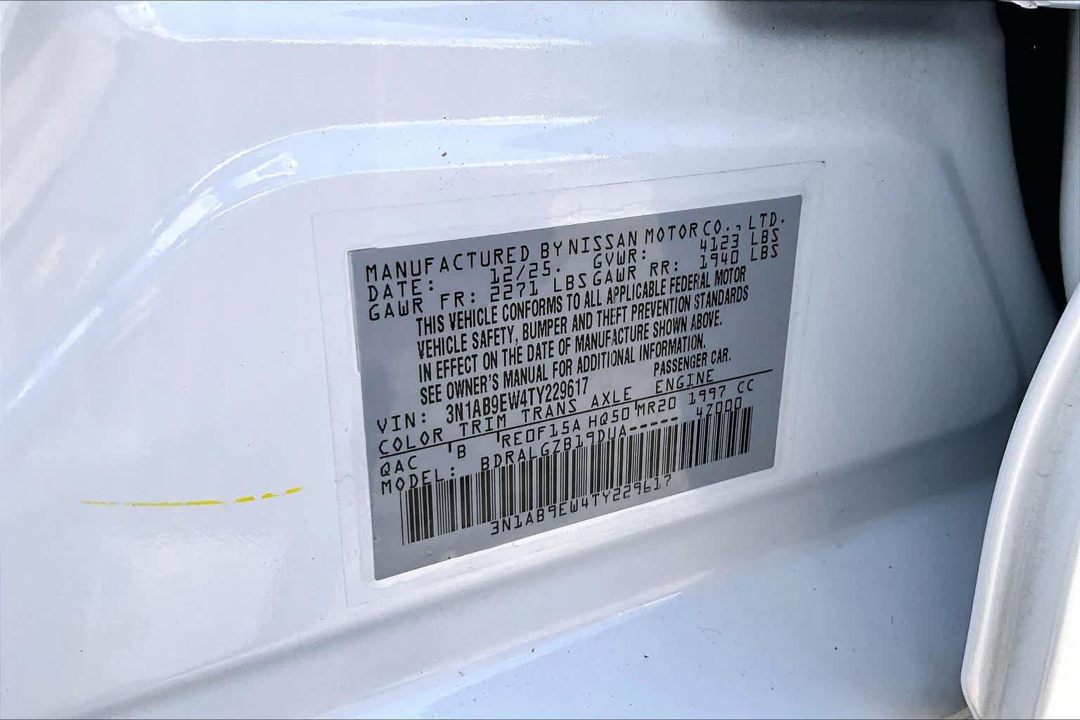 Certified 2026 Nissan Sentra SL w/ Floor Mat Package FWD image 35