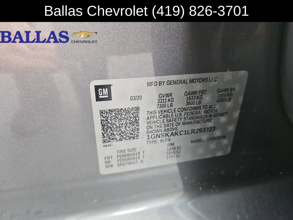 Certified 2020 Chevrolet Tahoe LS w/ Max Trailering Package AWD/4WD image 34