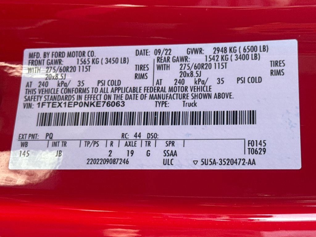 Used 2022 Ford F150 XL w/ STX Appearance Package image 24