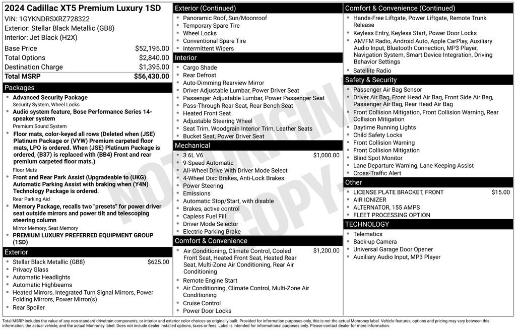 Used 2024 Cadillac XT5 Premium Luxury image 14