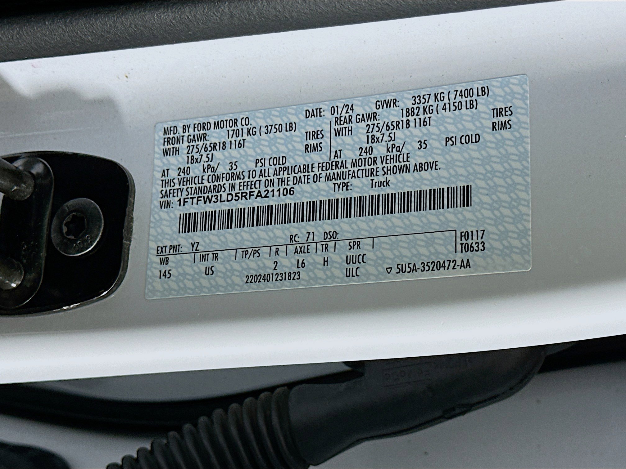 Used 2024 Ford F150 XLT w/ Equipment Group 302A MID image 12