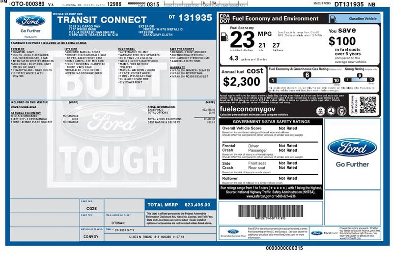 Used 2013 Ford Transit Connect XL FWD image 3