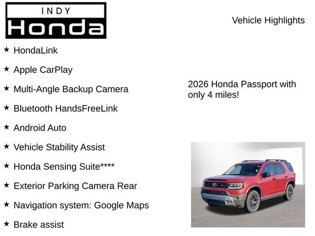 New 2026 Honda Passport RTL image 7