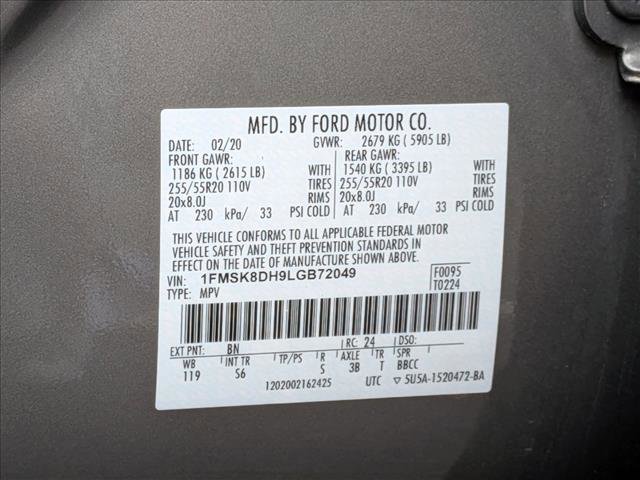 Used 2020 Ford Explorer XLT w/ Equipment Group 202A image 20