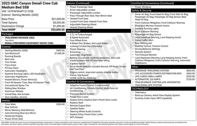 Used 2023 GMC Canyon Denali AWD/4WD image 25