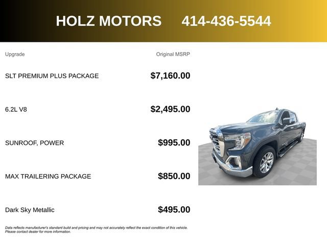 Certified 2020 GMC Sierra 1500 SLT w/ SLT Premium Plus Package AWD/4WD image 5