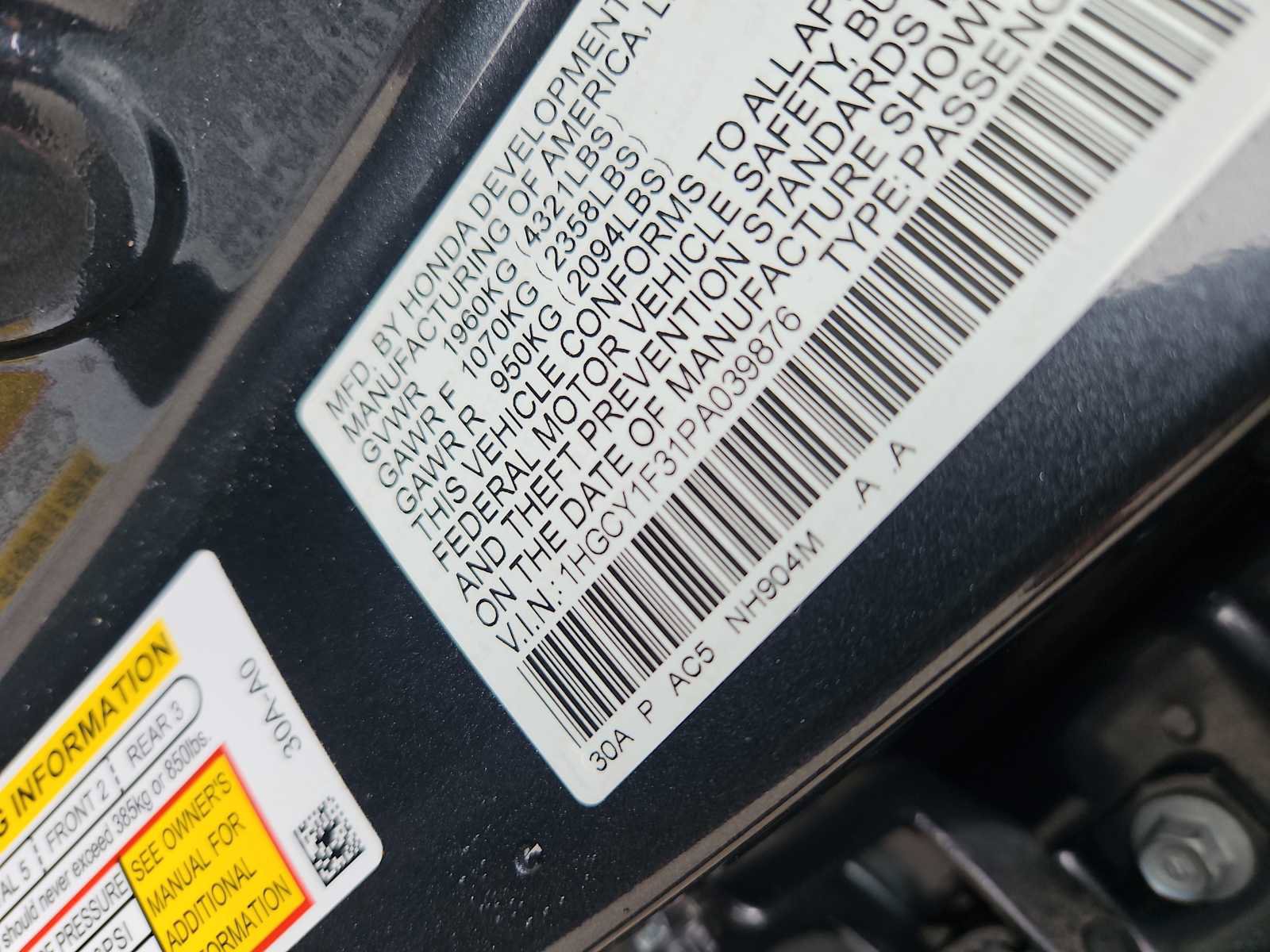 Used 2023 Honda Accord EX image 7