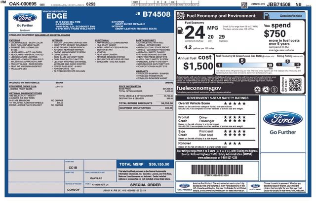 Used 2018 Ford Edge SEL w/ Equipment Group 201A FWD image 21