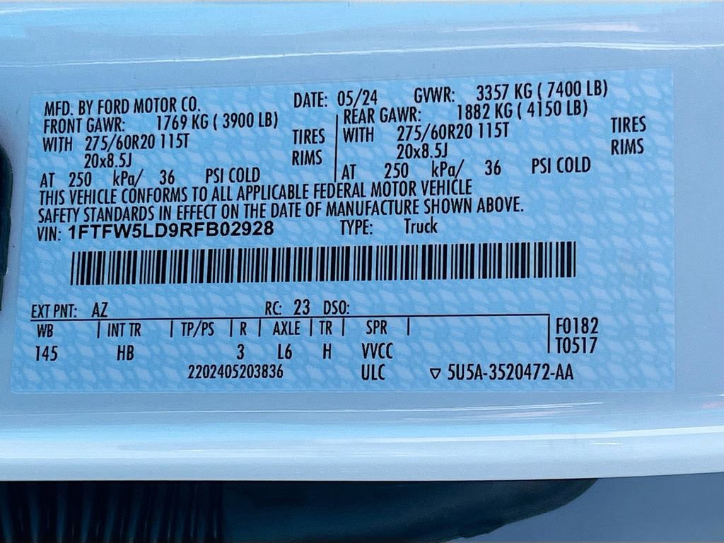 Used 2024 Ford F150 Lariat w/ FX4 Off-Road Package image 33