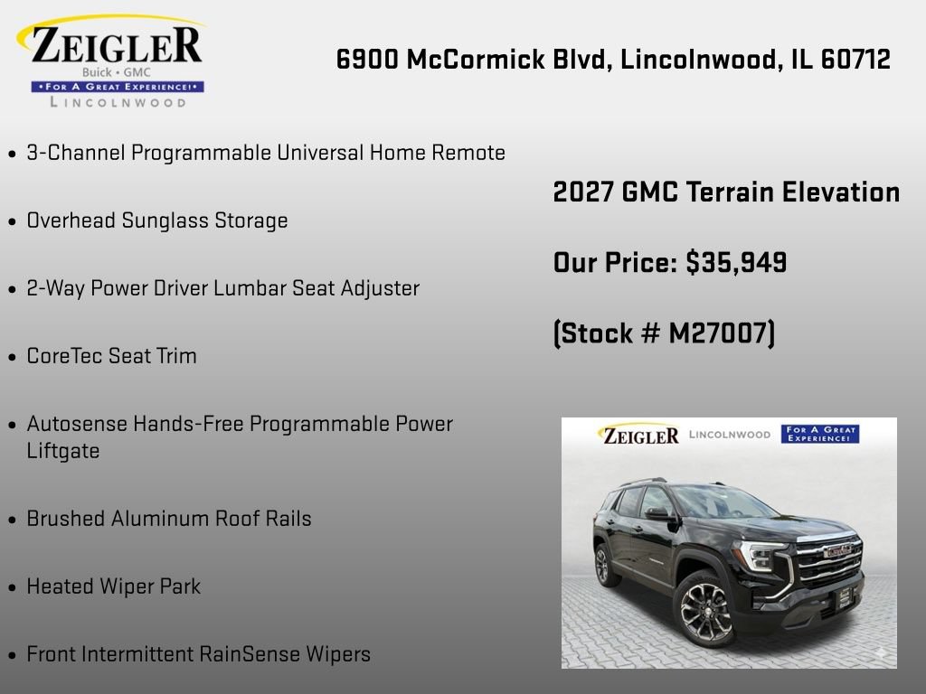 New 2027 GMC Terrain Elevation w/ Elevation Premium Package AWD/4WD image 30